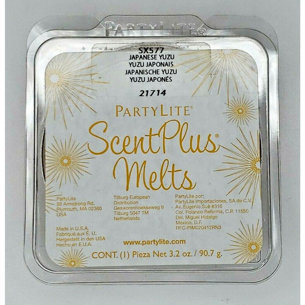 PartyLite Scent Plus Melts 9 pc Retired Scent Japanese Yuzu P7C/SX577 Bin 2